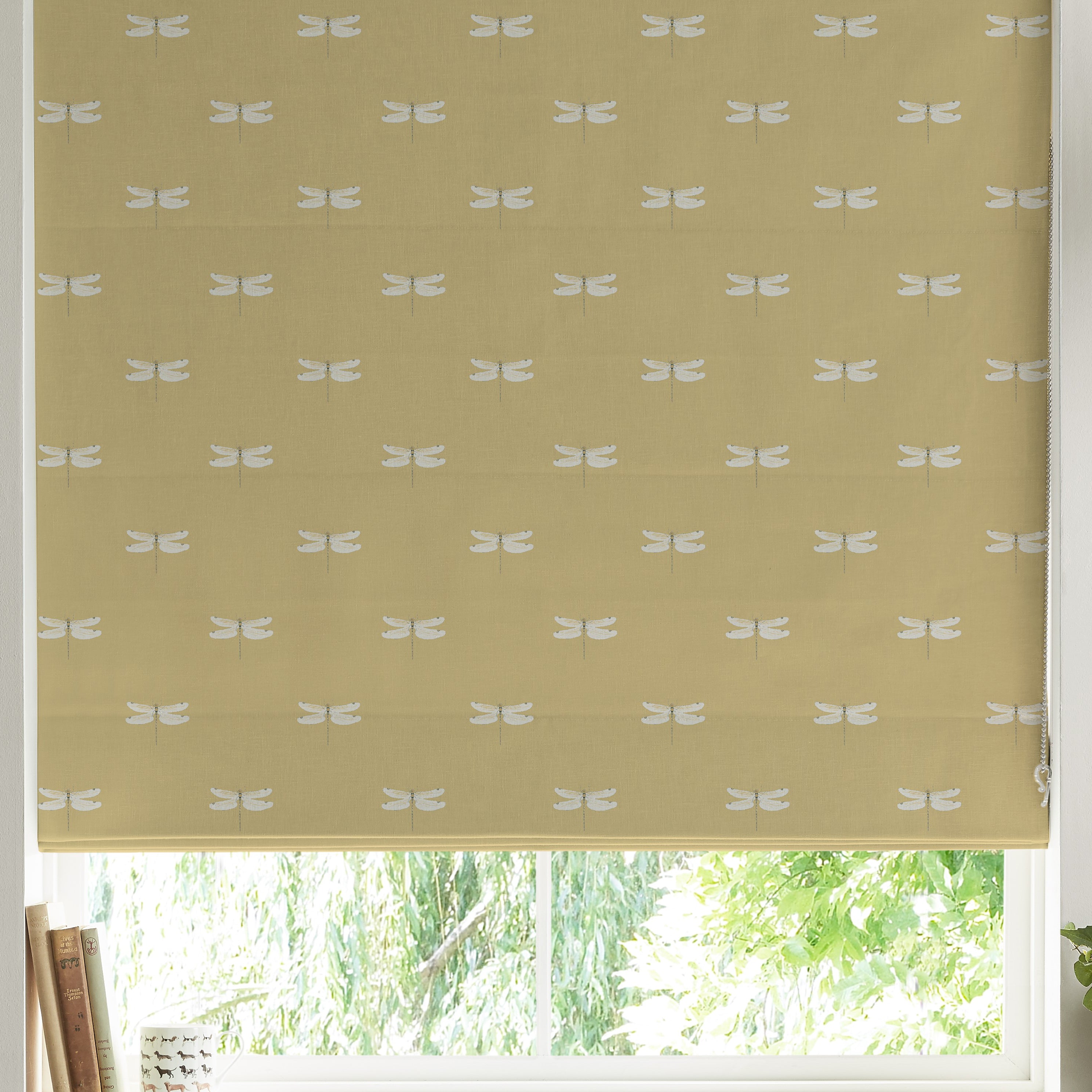 Sophie Allport Dragonfly Made To Measure Roman Blind Deep Mustard