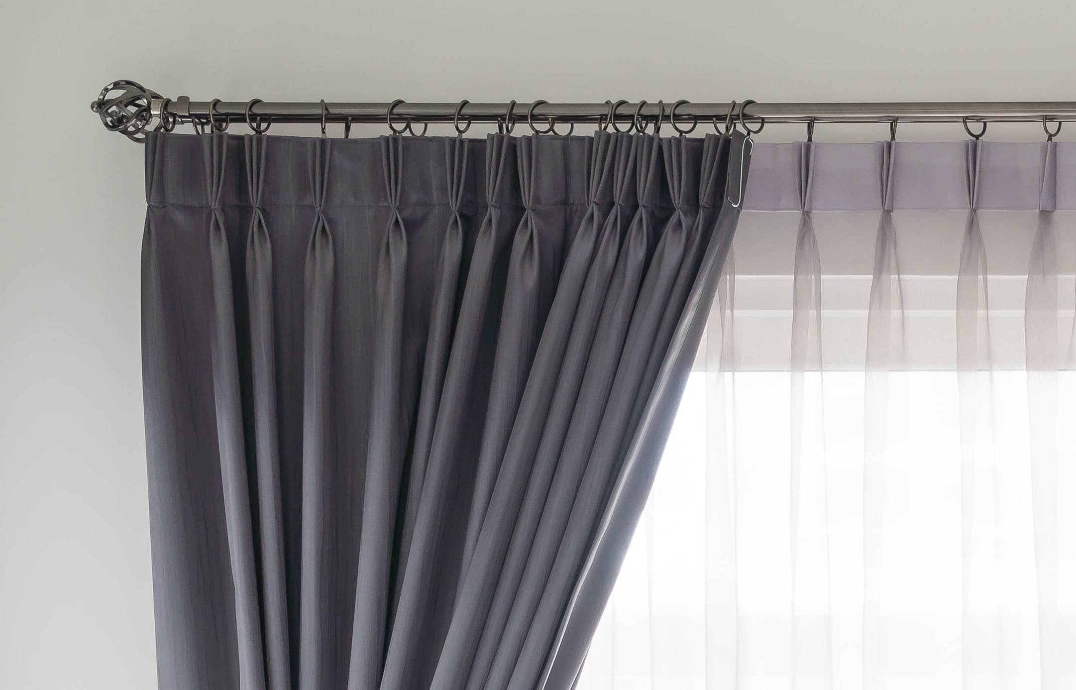 What curtain headings can be used with a curtain pole