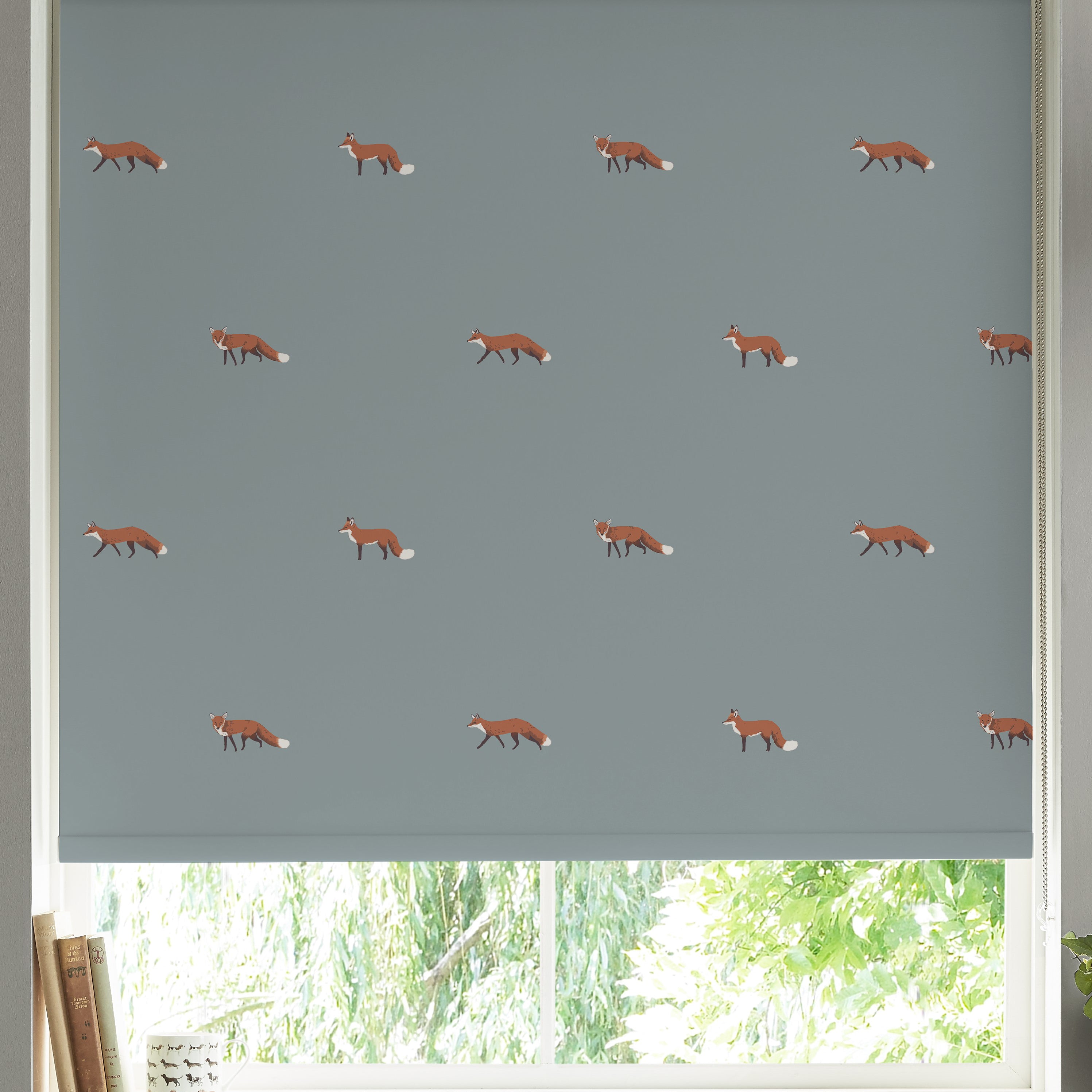 Sophie Allport Foxes Made To Measure Roller Blind Teal