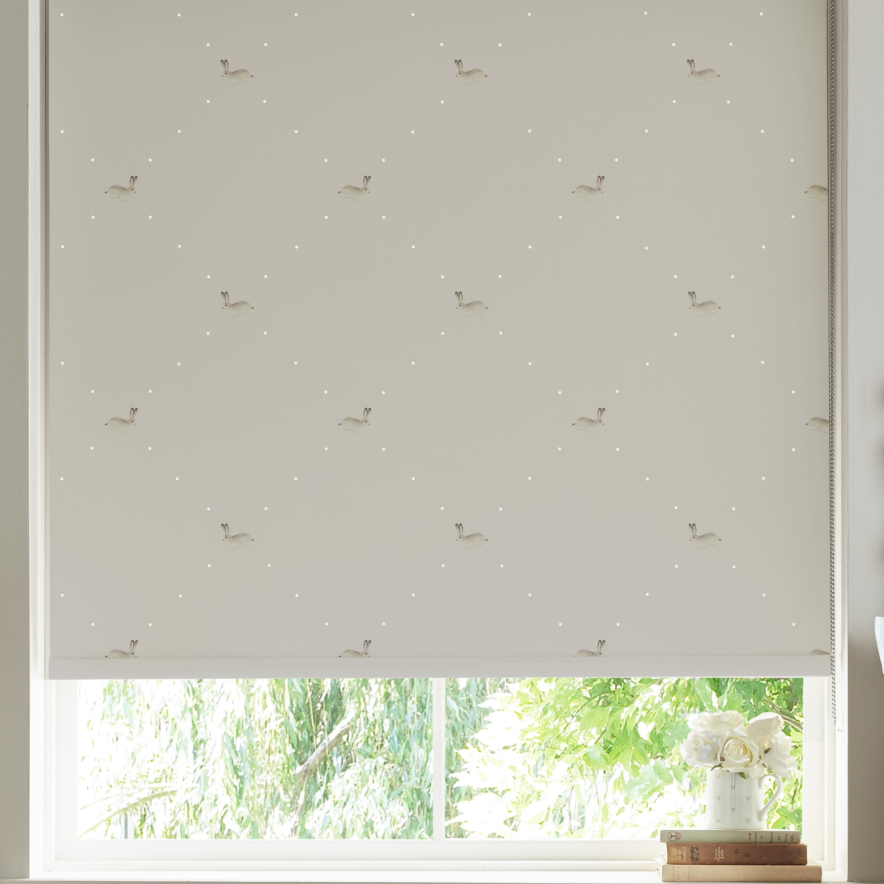 Sophie Allport Hare Made To Measure Roller Blind Linen