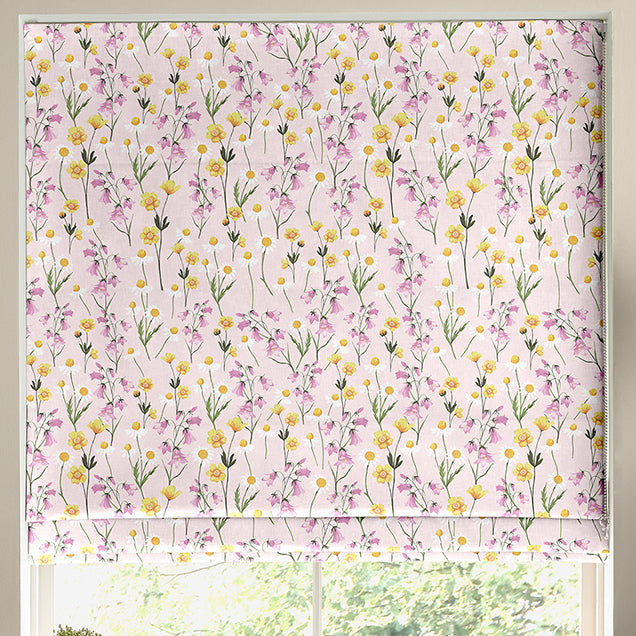 Skinnydip Pretty Prairie Made To Measure Roman Blind Pink