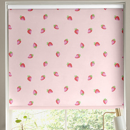 Skinnydip Strawberry Made To Measure Blackout Roller Blind Pink