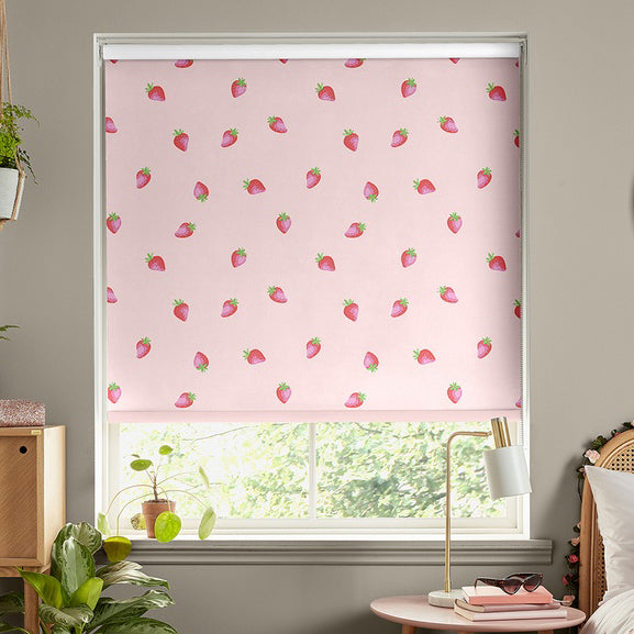 Skinnydip Strawberry Made To Measure Roller Blind Pink