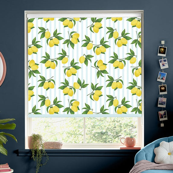 Skinnydip Summer Lemon Made To Measure Roller Blind Sky