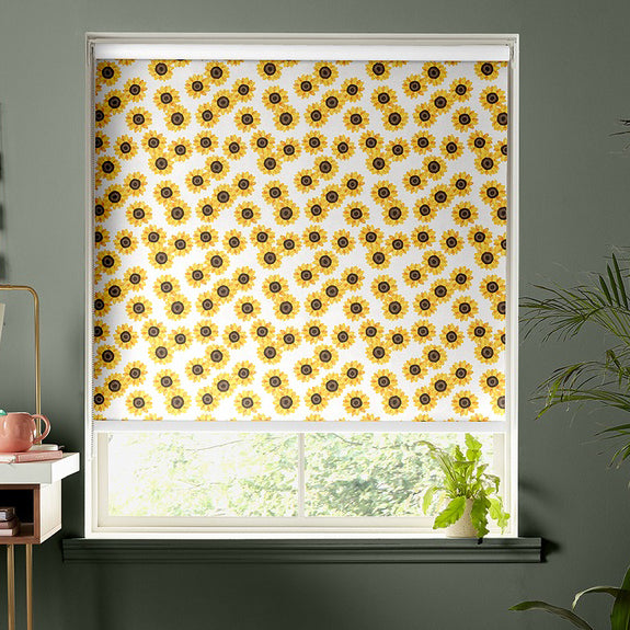 Skinnydip Summer Sunflower Made To Measure Blackout Roller Blind Yellow