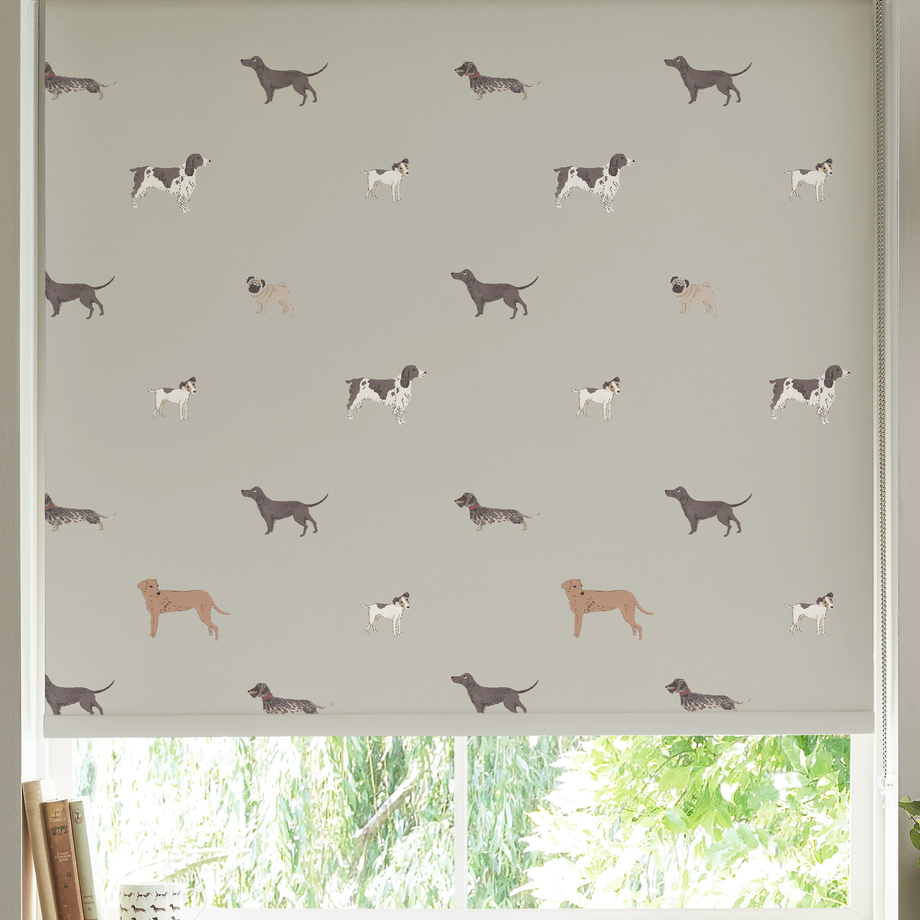 Sophie Allport Woof Made To Measure Blackout Roller Blind Linen