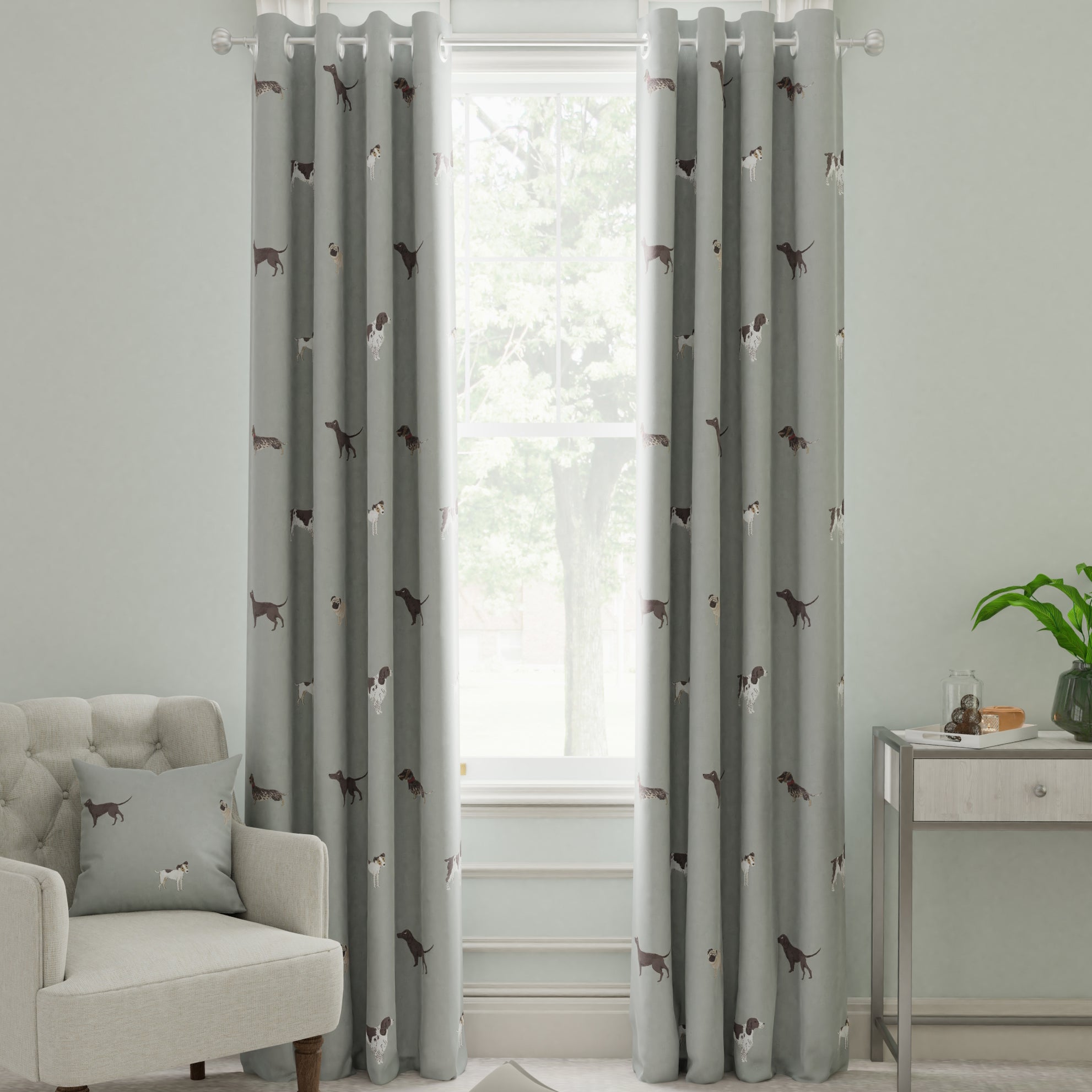 Sophie Allport Woof Made To Measure Curtains Sage