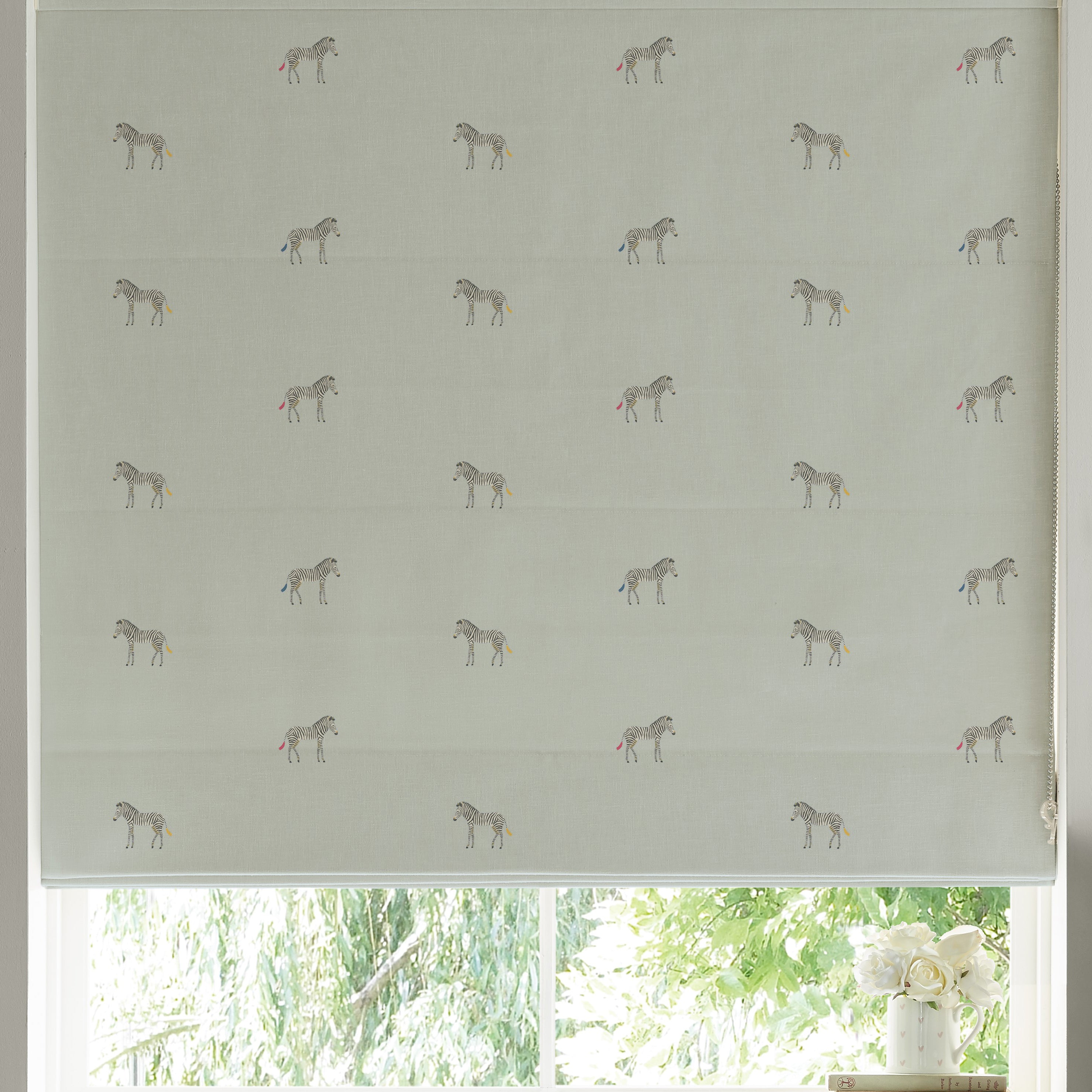 Sophie Allport Zebra Made To Measure Roman Blind Linen