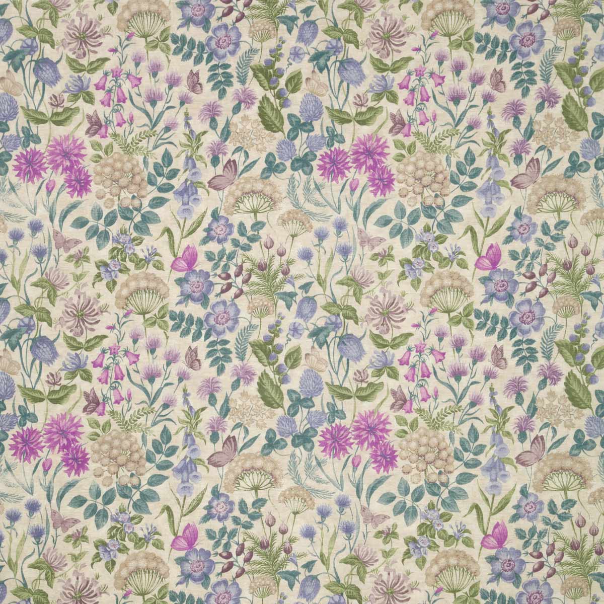 Bilberry Field Flowers Fabric by iLiv | Terrys