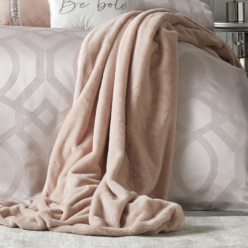 Caprice Home Ava Throw 150x220cm Blush