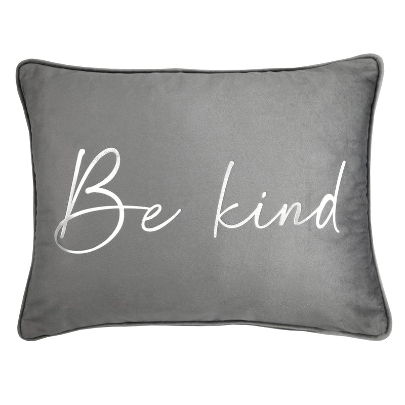 Caprice Home Be Kind Filled Boudoir 30cm x 40cm Silver