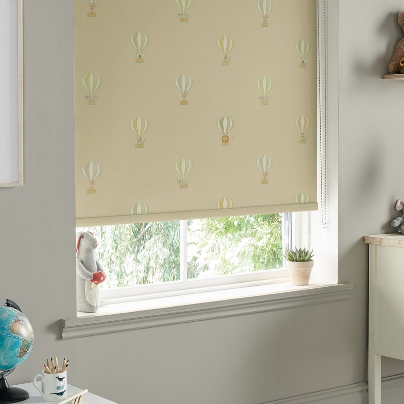 Sophie Allport Bears And Balloons Made To Measure Blackout Roller Blind Pale Rust Gold