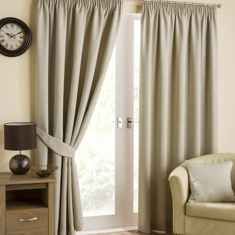Belvadere Ready Made Blockout Curtains in Natural | Low Price Delivery ...