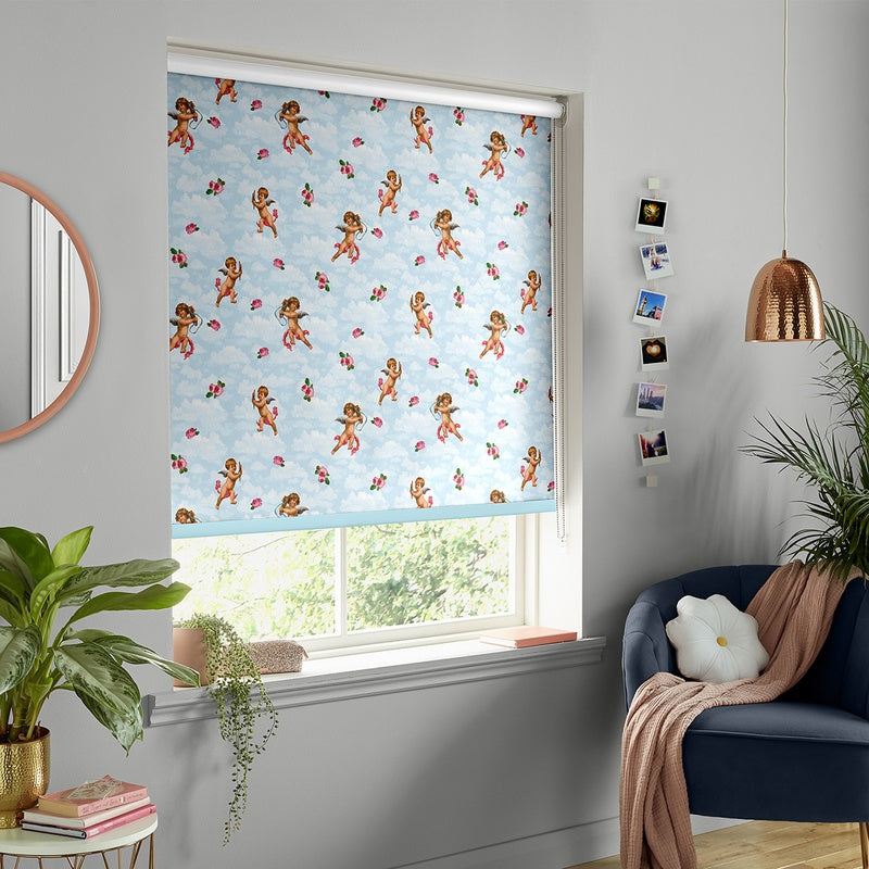 Skinnydip Cherubs Made To Measure Blackout Roller Blind Sky