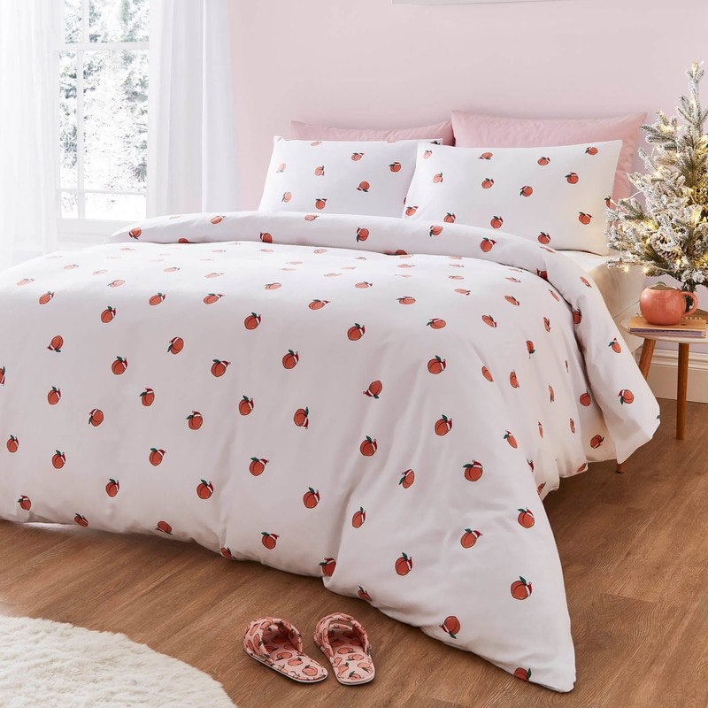 Skinnydip Christmas Peachy Bedding Set White