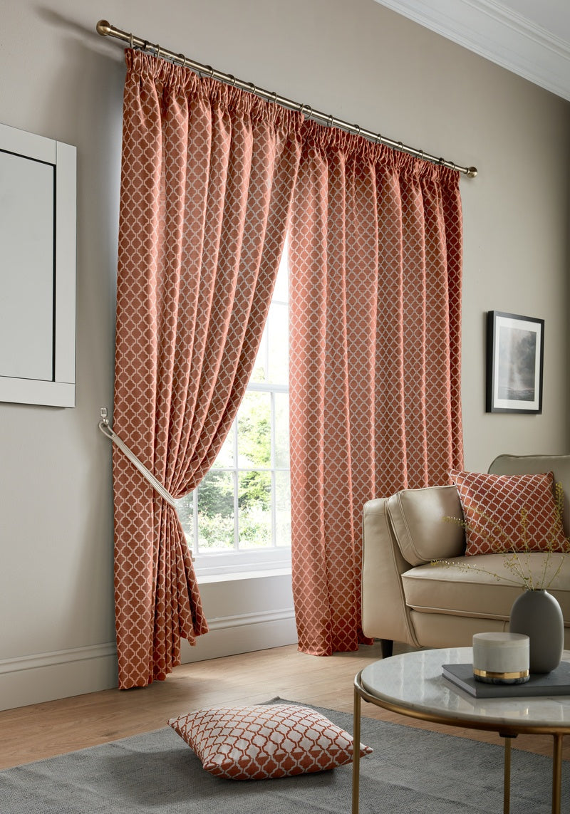 Cotswold Ready Made Lined Curtains Orange Curtains Terrys Fabrics