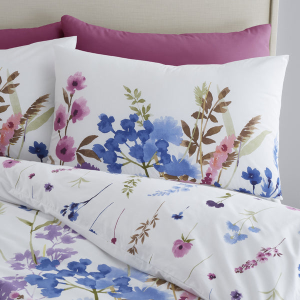 Catherine Lansfield Countryside Floral Bedding Set in Pink Blue | Cheap ...
