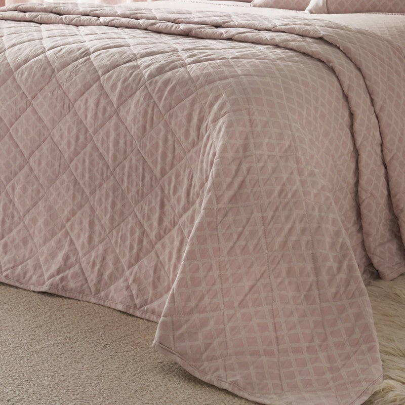 Croma Bedspread in Blush | Low Cost Delivery | Terrys