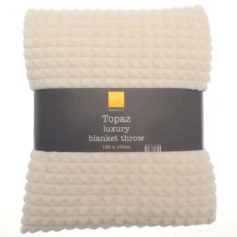 Beamfeature Cushions And Throws Topaz Fleece Blanket Ivory Beamfeature Cushions And Throws Topaz Fleece Blanket Ivory