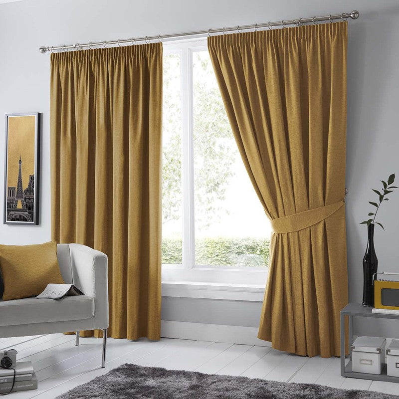 Dijon Ready Made Blackout Curtains in Ochre | 4.8 Star Brand Rating ...