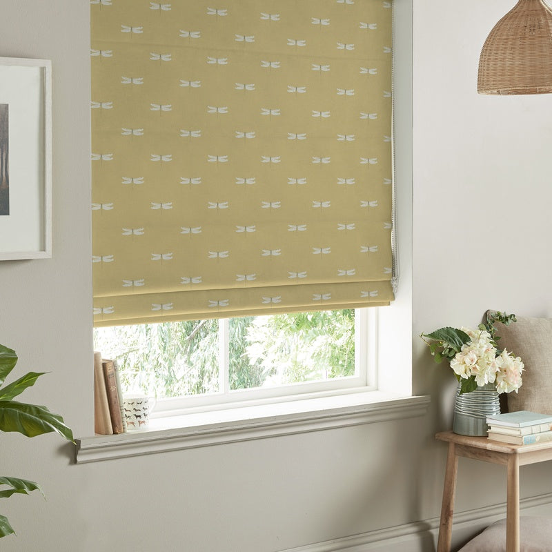 Sophie Allport Dragonfly Made To Measure Roman Blind Deep Mustard