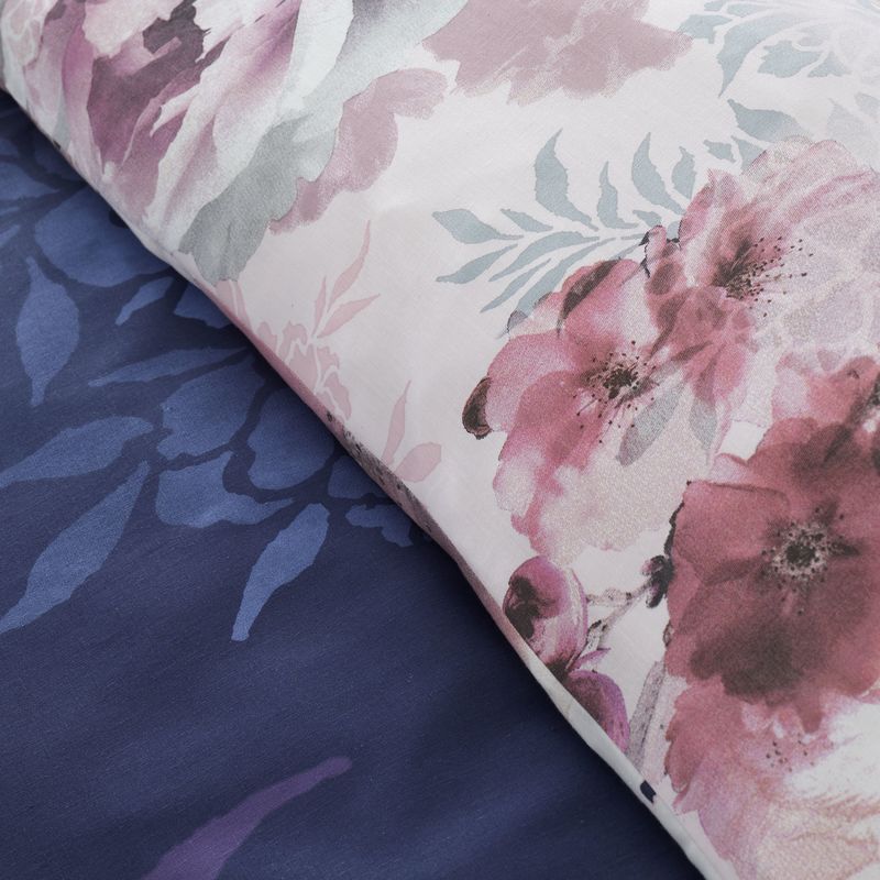 Catherine Lansfield Dramatic Floral Bedding Set in Navy | Low Cost ...