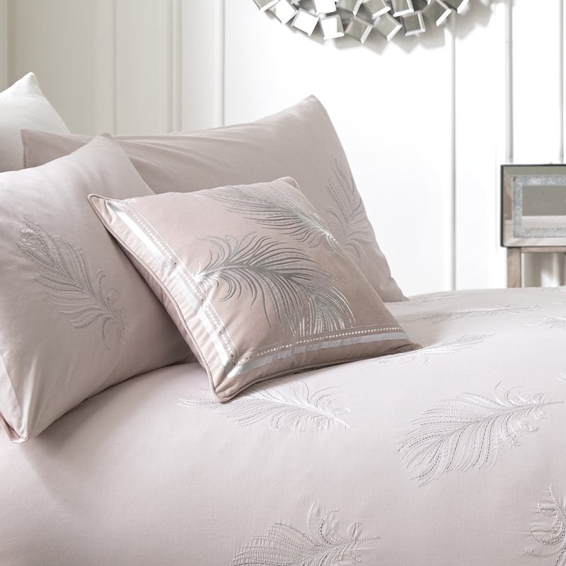 Caprice Home Eva Filled Cushion 43 x 43cm Blush