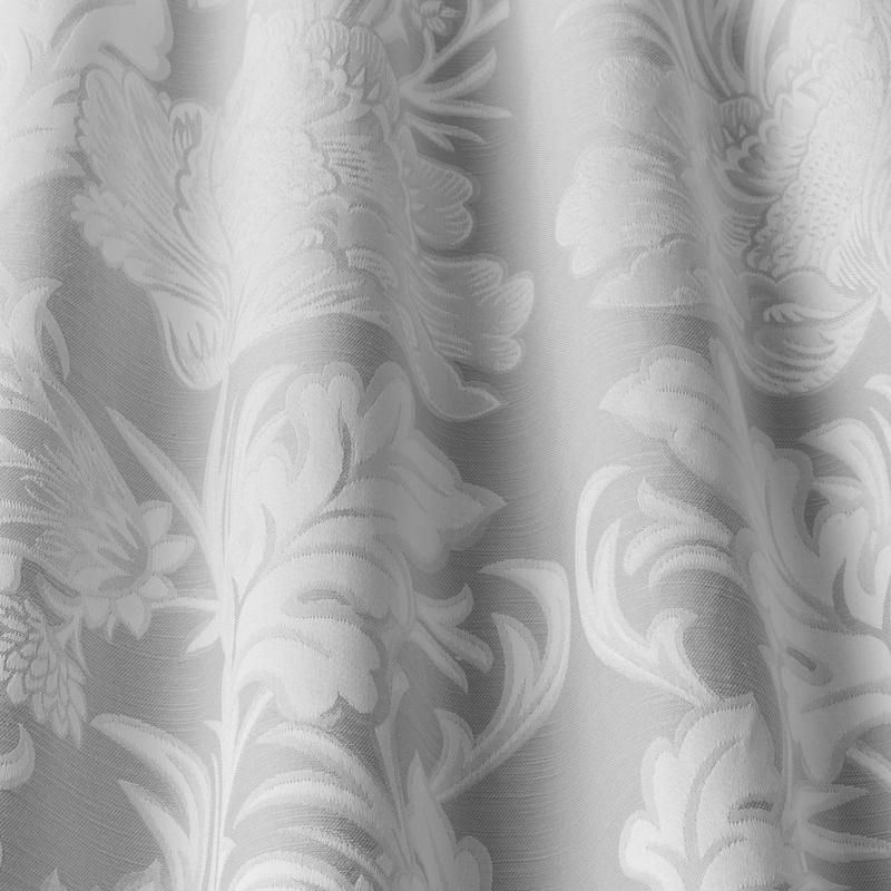 Floriana Curtain Fabric in Chrome | ILIV | Terrys