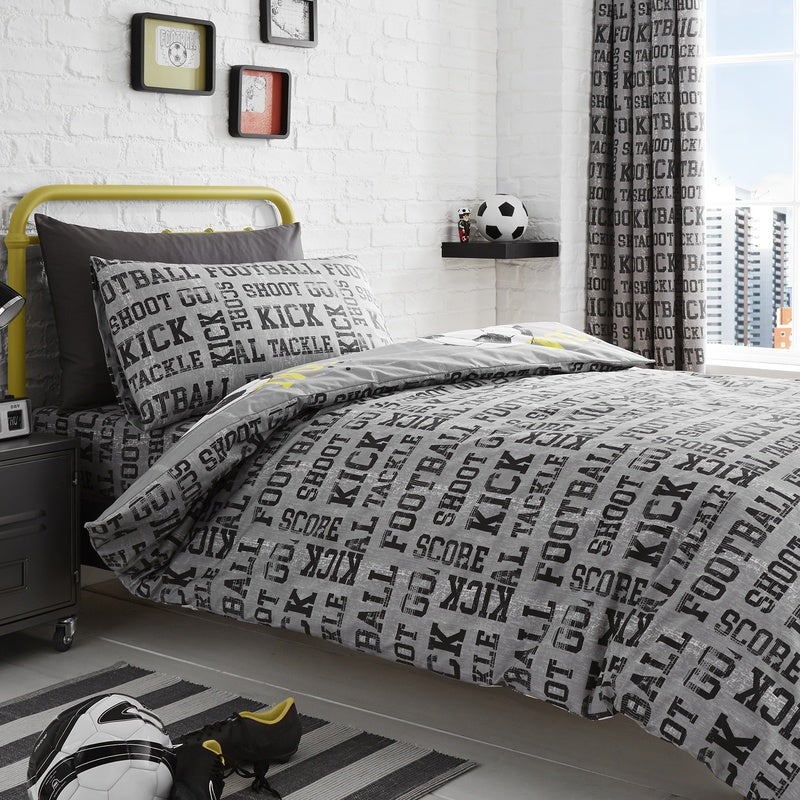 Football Bedding Set Grey Cheap Bedding Terrys Fabrics