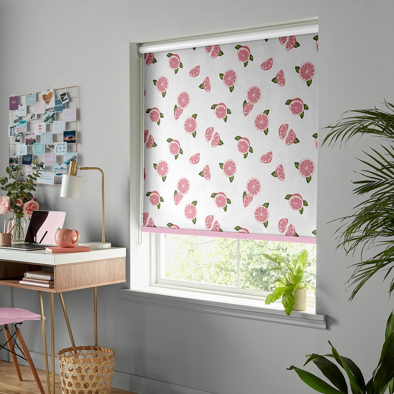 Skinnydip Grapefruit Made To Measure Blackout Roller Blind Pink