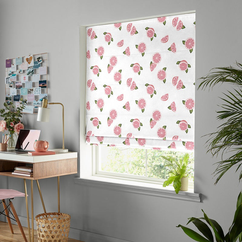 Skinnydip Grapefruit Made To Measure Roman Blind Pink