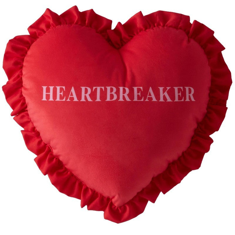 Skinnydip Heartbreaker Heart Filled Cushion 40cm x 40cm Ruby