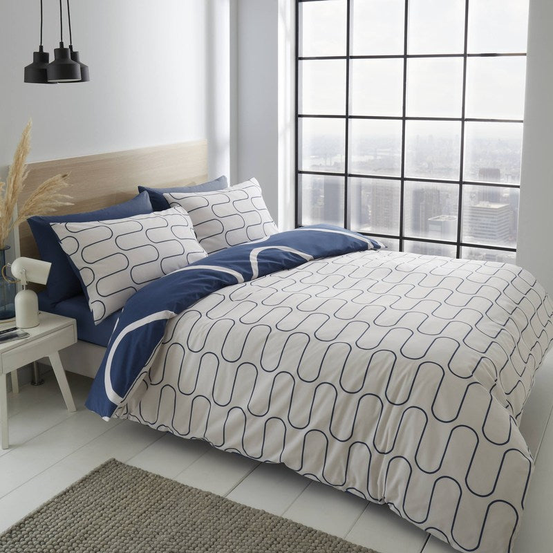 catherine lansfield geometric bedding