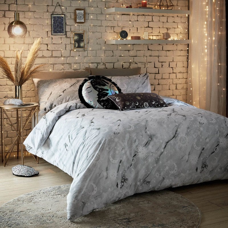 Skinnydip Marble Bedding Set Celestial Grey