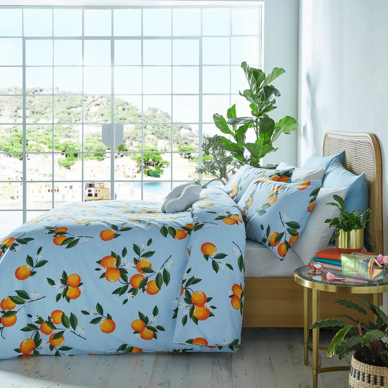 Skinnydip Orange Blossom Bedding Set Summer