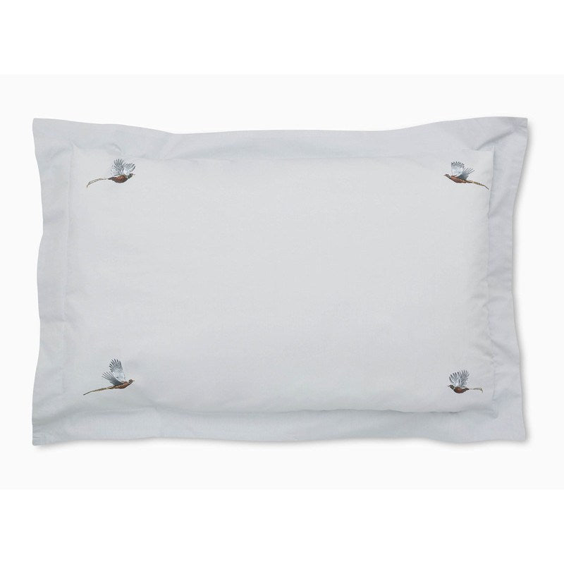 Sophie Allport Pheasant Pillowcase Grey Mist