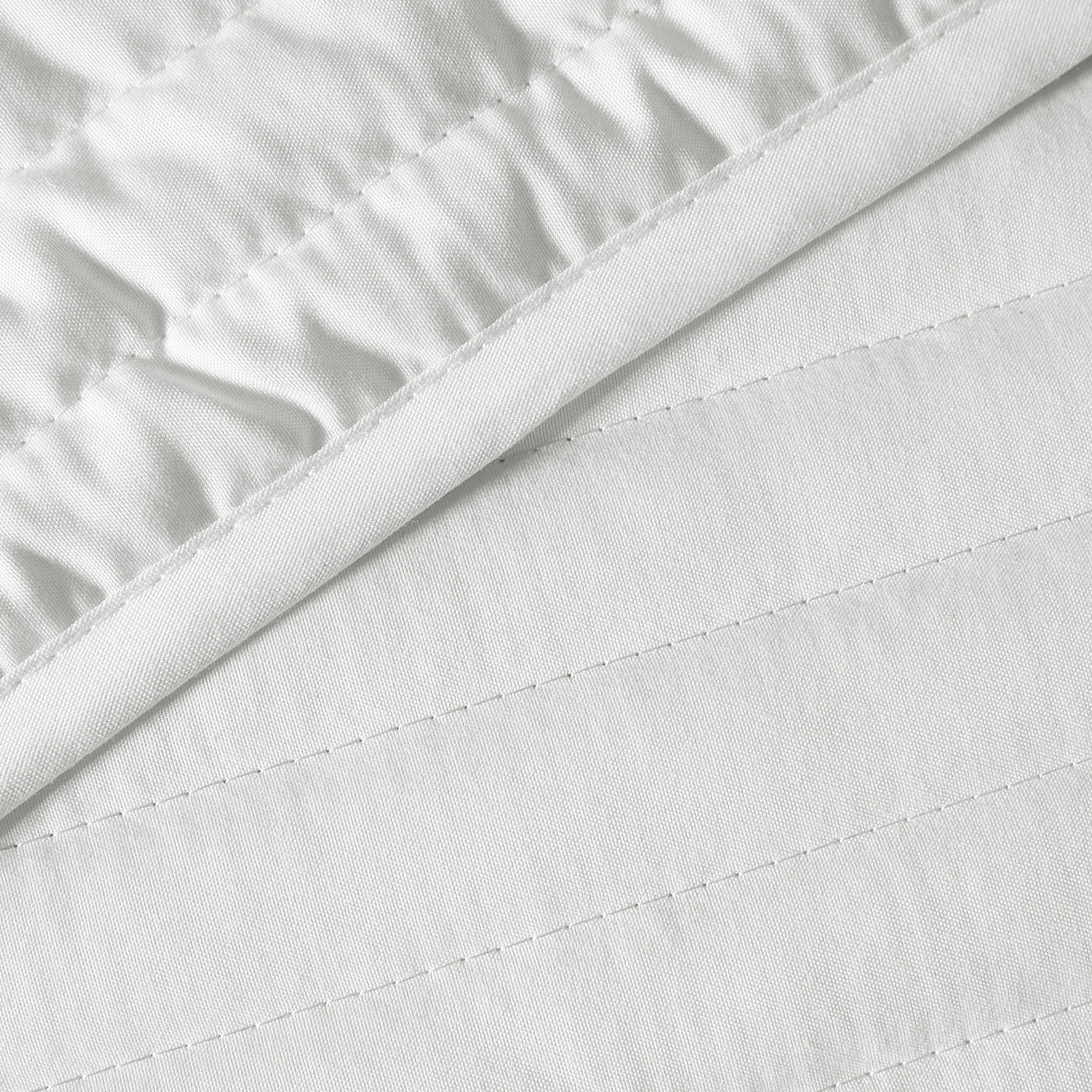 Bianca Quilted Lines Bedspread in White | 4.8 Star Rating | Terrys