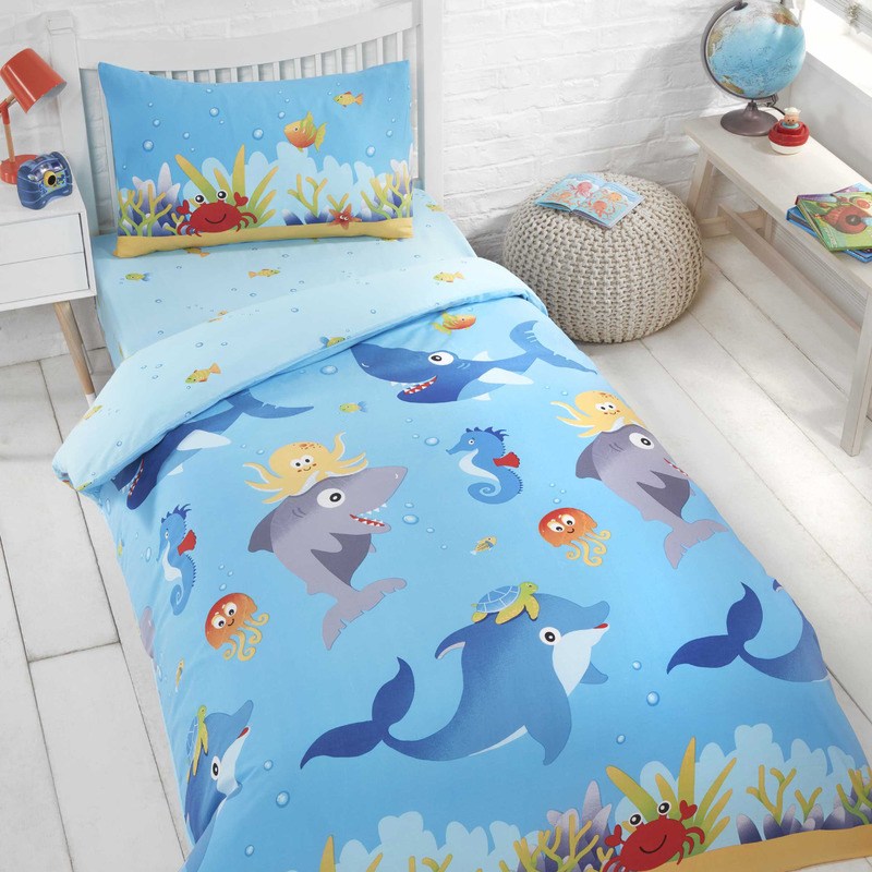 Sea Life Kids Bedding Set In Multi Cheap Uk Delivery Terrys