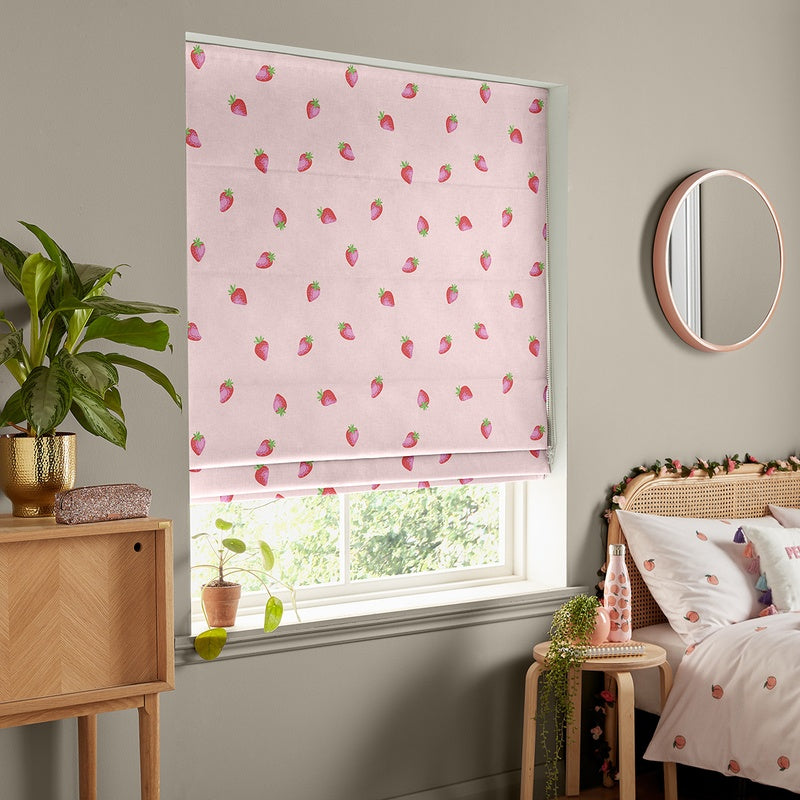 Skinnydip Strawberry Made To Measure Roman Blind Pink