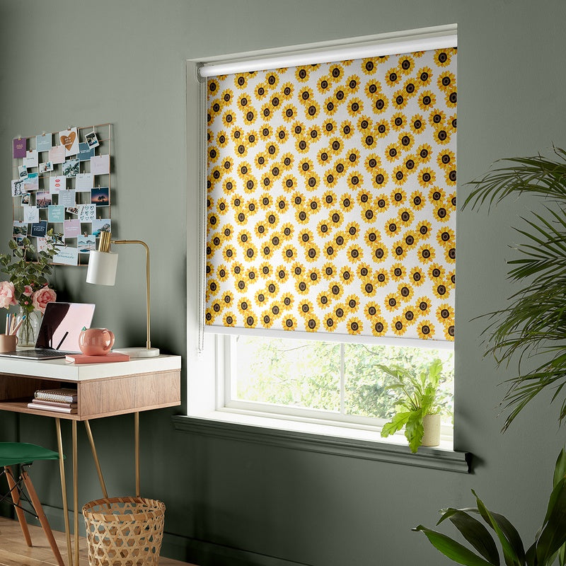 Skinnydip Summer Sunflower Made To Measure Roller Blind Yellow