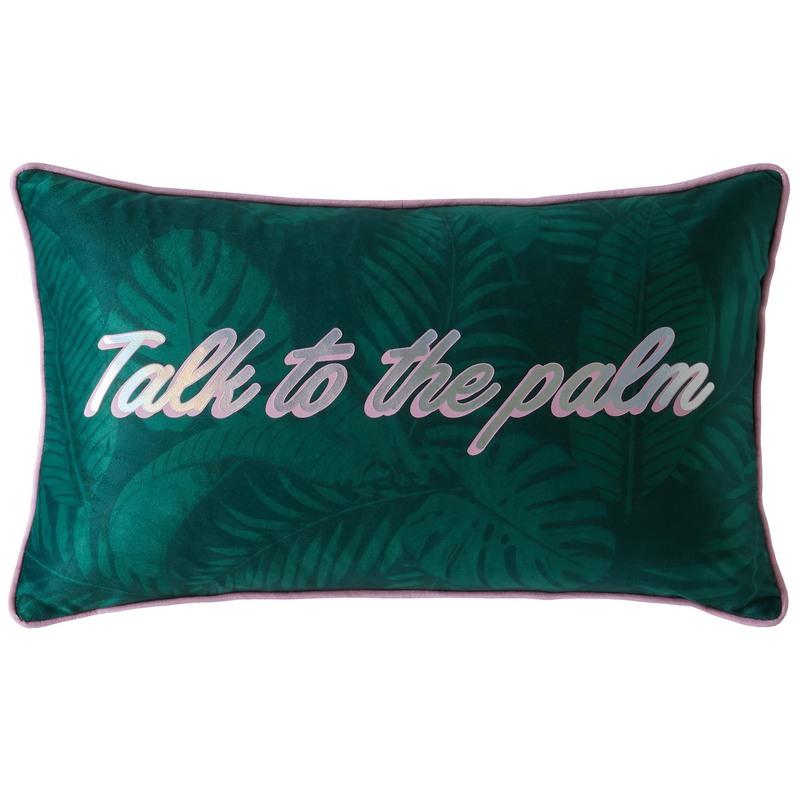 Skinnydip Talk To The Palm Filled Boudoir 30cm x 50cm Jade