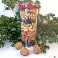 layered fruits and nuts edible gift DIY homemade