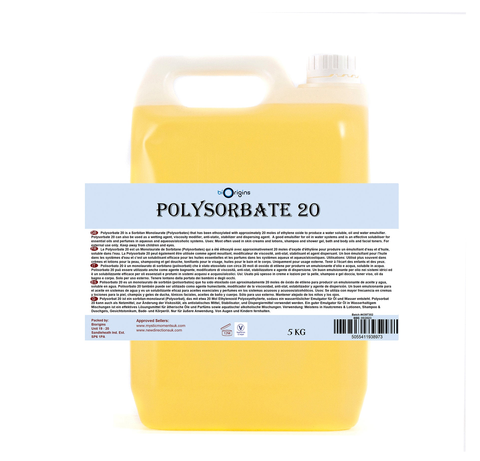 Polysorbate 20 - Solubilisers