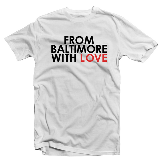 From Baltimore With Love SS T-shirt - RED line – From Baltimore