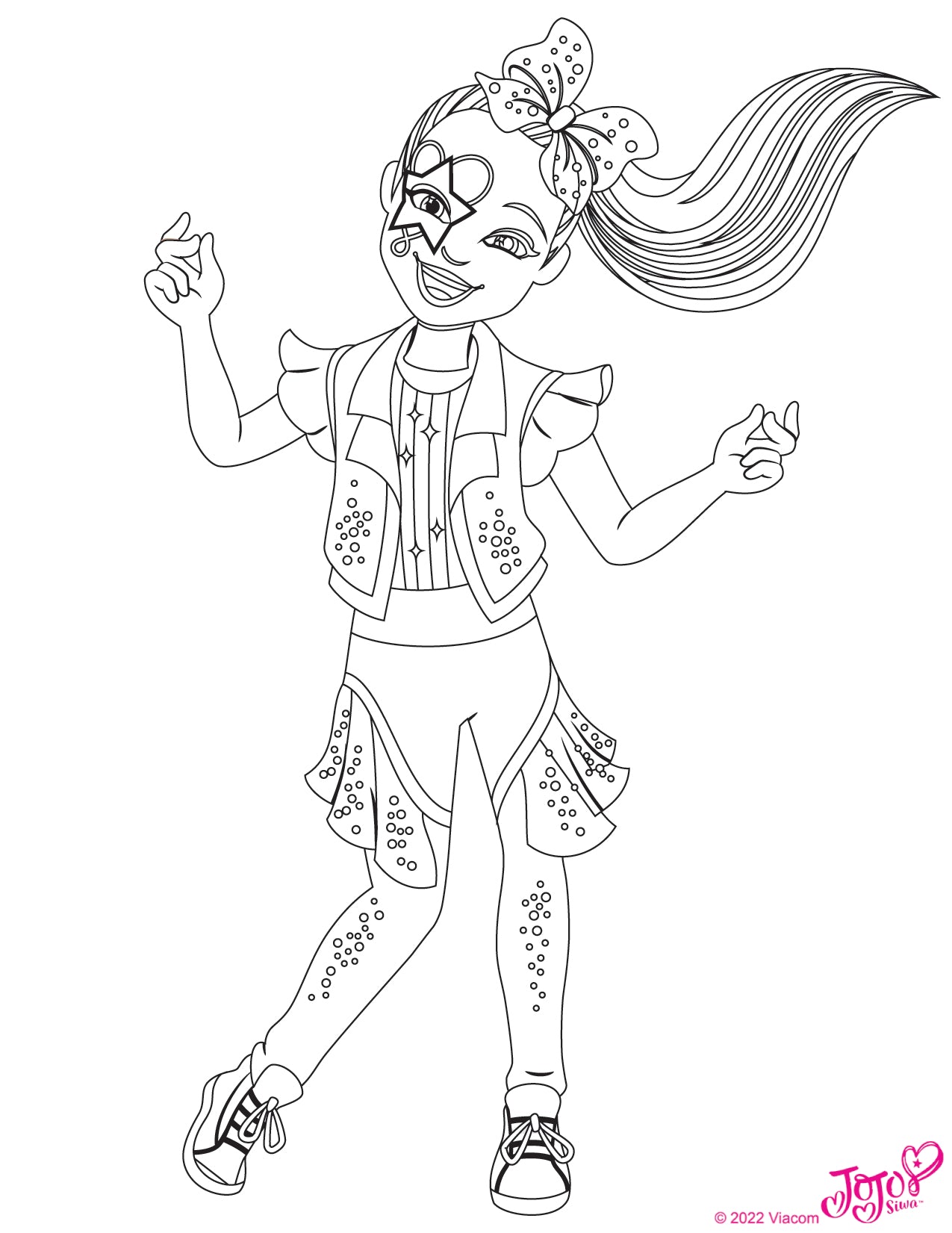 Jojo Siwa Coloring Pages For Kids