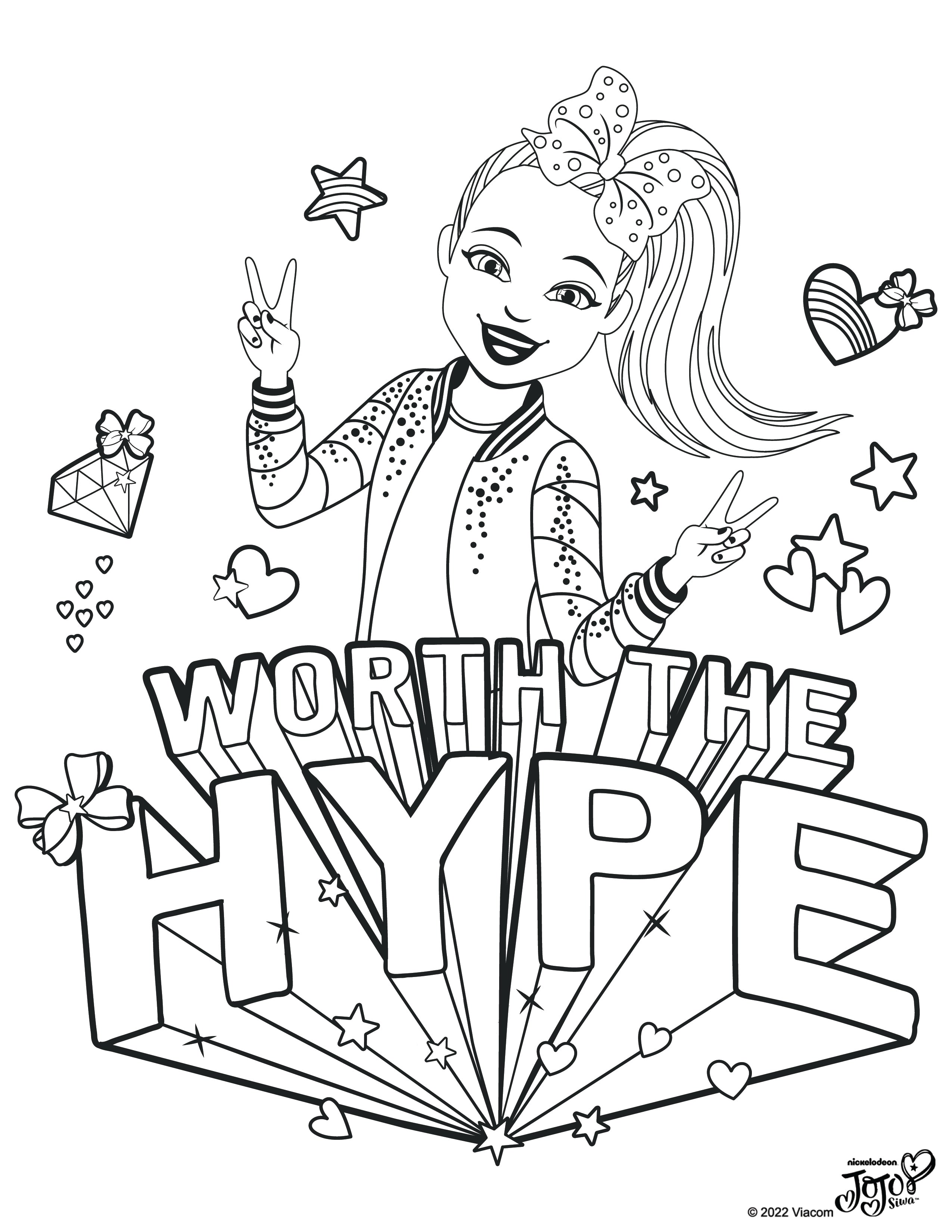 Jojo Siwa Coloring Pages Culturefly