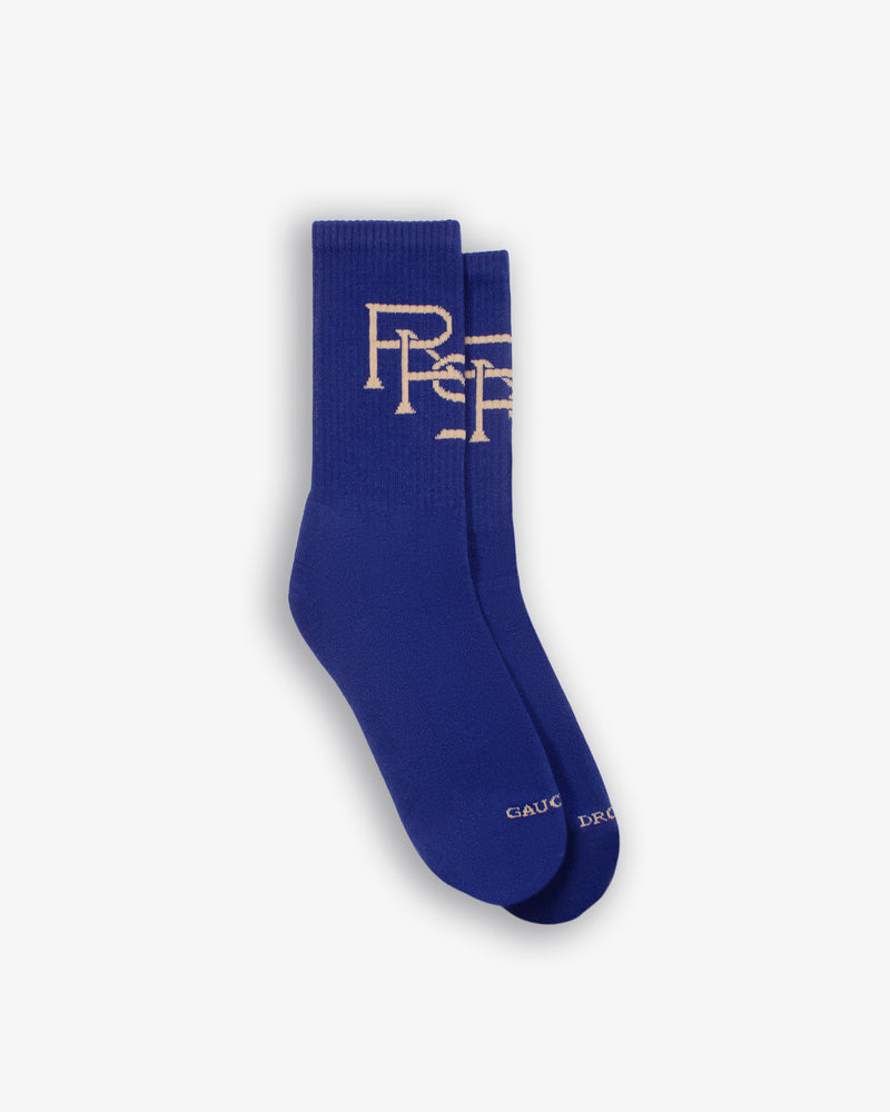 1pair of monogram pattern socks for stylish and versatile everyday