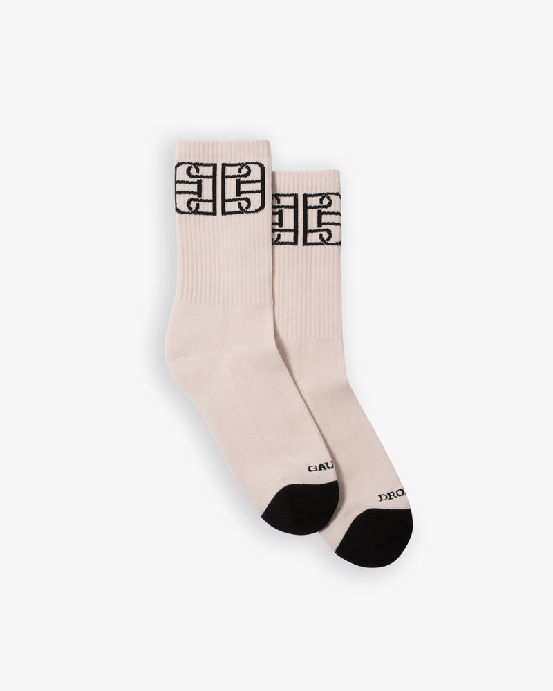 Diagonal Monogram Socks (Purple / Beige) – Pas Une Marque ®