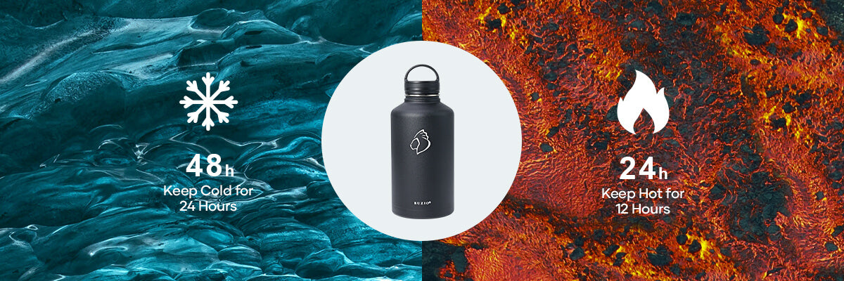 64 oz insulated water bottle