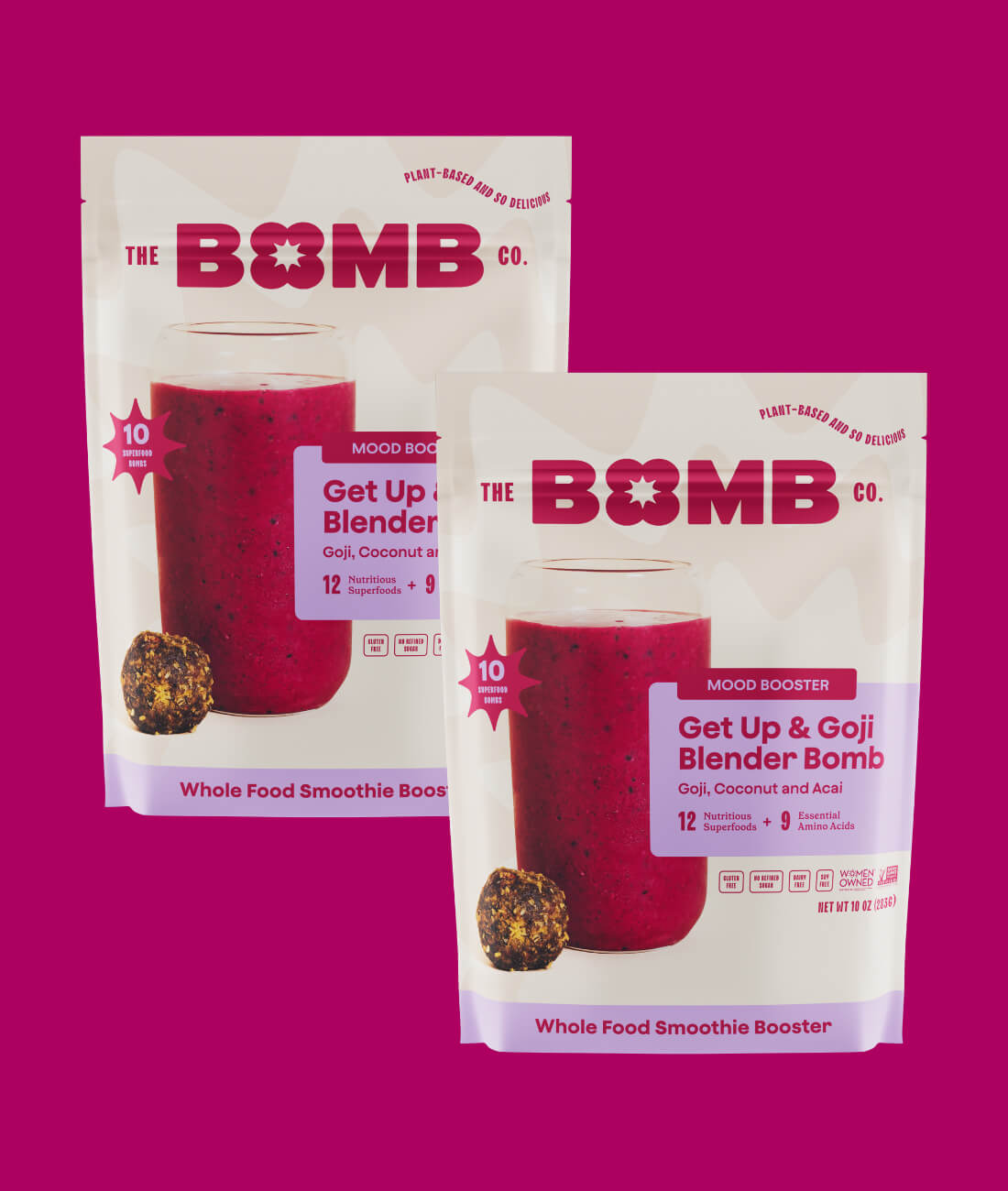 Blender Bombs Bomb Bar | Superfood Meal Replacement Bar | Plant-Based |  Filled with Berries, Nuts and Health Benefits | High in Fiber + Omega 3s 